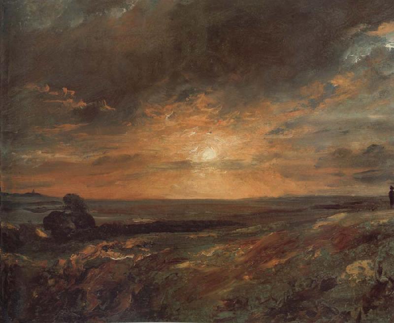John Constable Hampsted Heath,looking towards Harrow at sunset 9August 1823 Sweden oil painting art